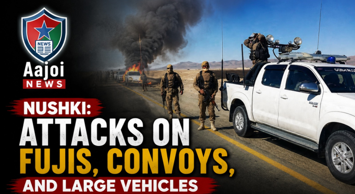 Nushki: Attacks on Fujis, convoys, and large vehicles